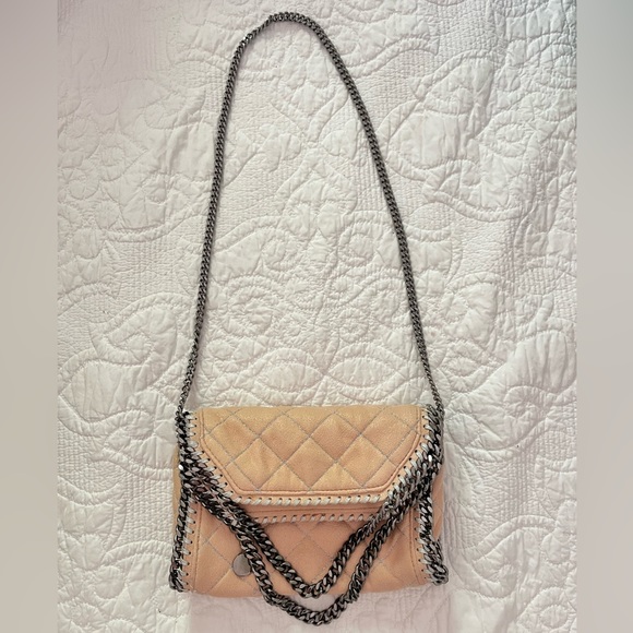 Stella McCartney Handbags - Stella McCartney Blush Pink Quilted Mini Falabella Bag Vegan Leather